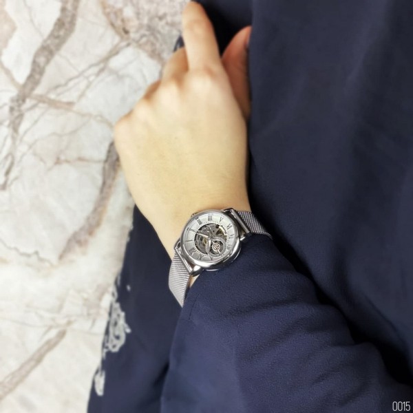 Годинник наручний Forsining 8099 Silver-White