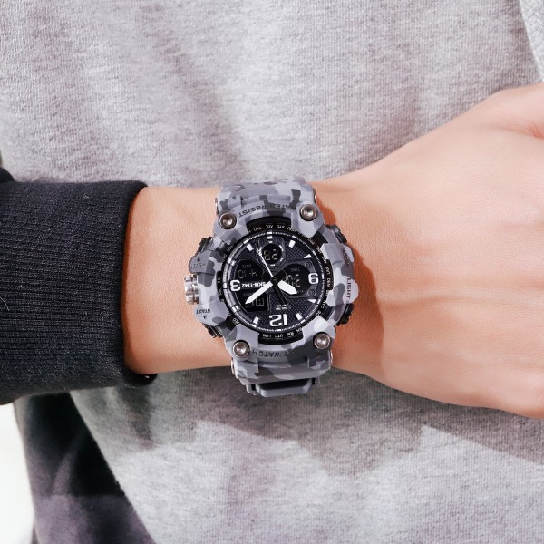 Годинник наручний Skmei 1742 Gray Military.