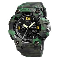 Годинник наручний Skmei 1742 Green Military