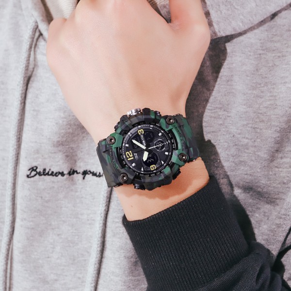 Годинник наручний Skmei 1742 Green Military