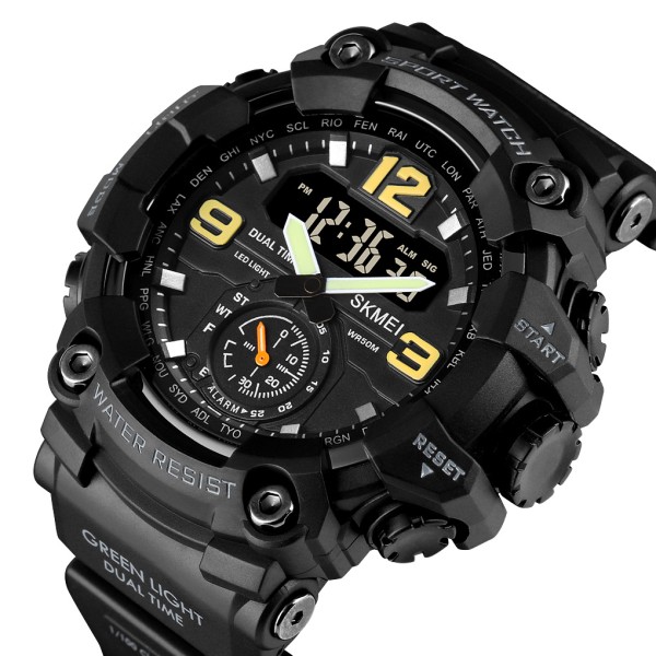 Годинник наручний Skmei 1637BK Black.