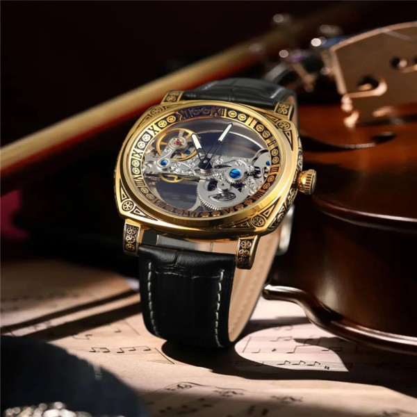Годинник наручний Forsining 8263 Gold