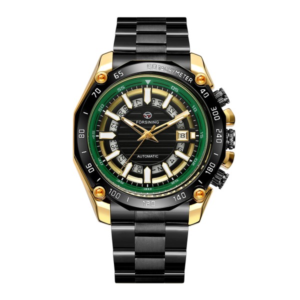 Годинник наручний Forsining 8279 Black-Green