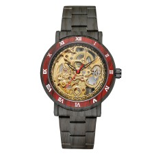 Годинник наручний Forsining 8277 Black-Red-Gold