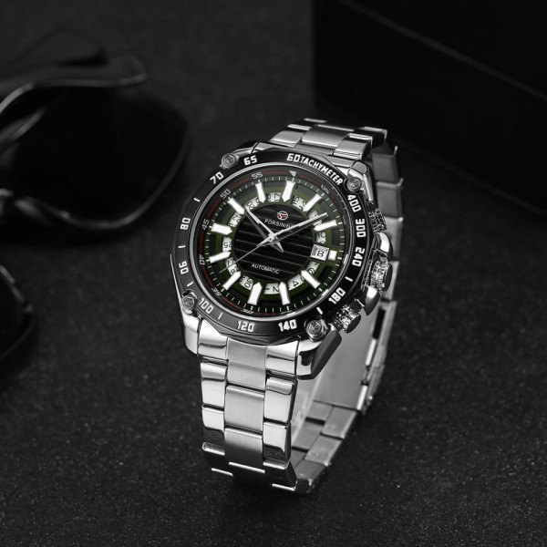 Forsining 8279 Silver-Black