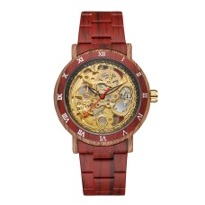Годинник наручний Forsining 8277 Red-Gold