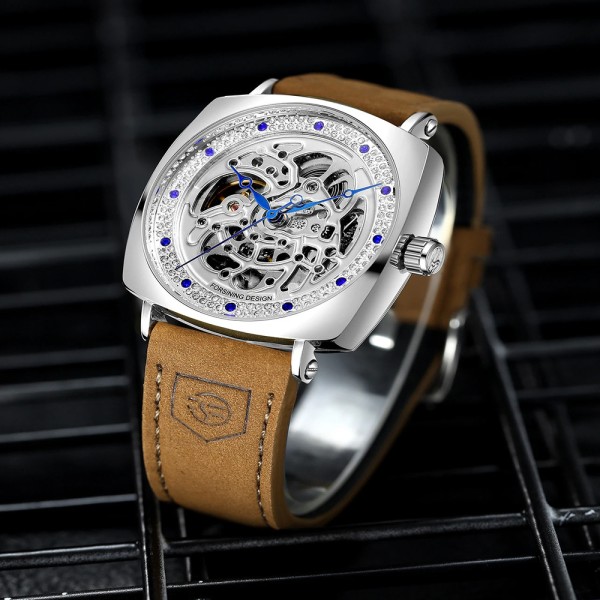 Годинник наручний Forsining 8274 Silver