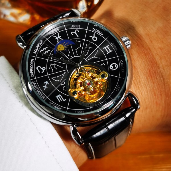 Годинник наручний Winner 8271 Silver-Black
