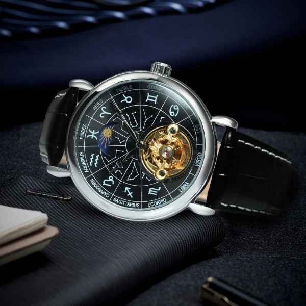 Годинник наручний Winner 8271 Silver-Black