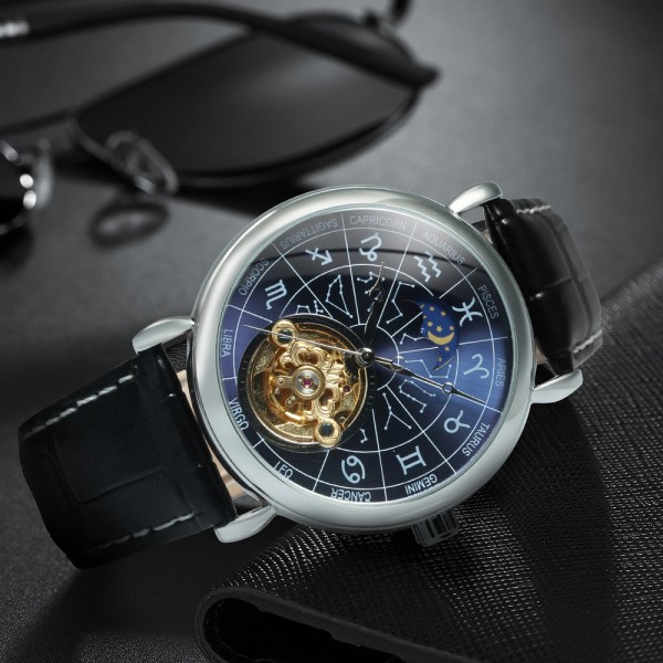 Годинник наручний Winner 8271 Silver-Blue