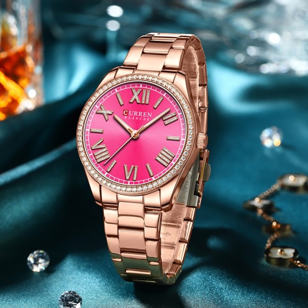 Годинник наручний Curren 9088 Rose Gold-Pink