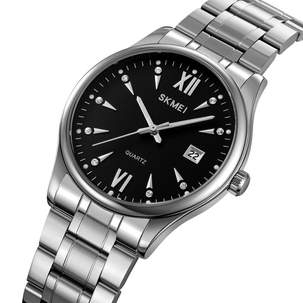 Годинник наручний Skmei 2158SIBK Silver-Black