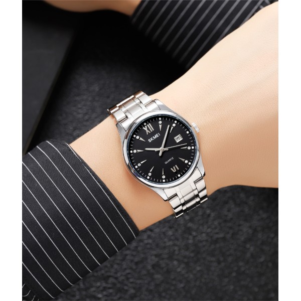 Годинник наручний Skmei 2158SIBK Silver-Black