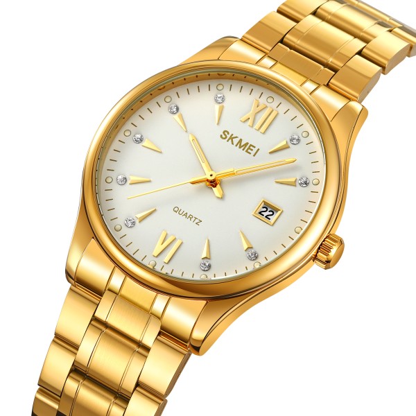 Годинник наручний Skmei 2158GDWT Gold-White