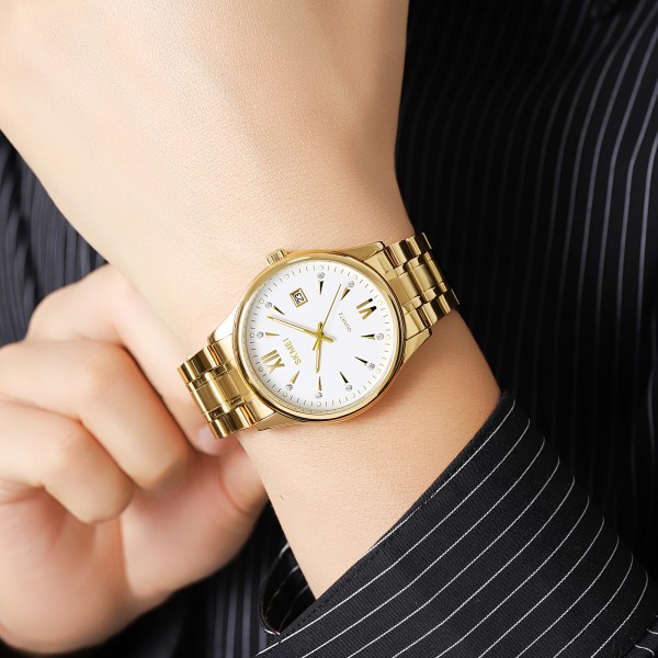 Годинник наручний Skmei 2158GDWT Gold-White