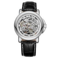 Годинник наручний Forsining 8156 Black-Silver