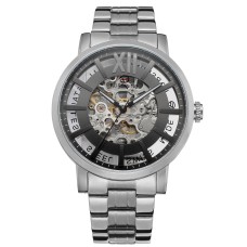 Годинник наручний Forsining 9412 Silver-Black