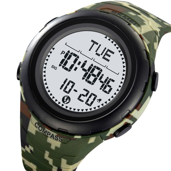 Годинник наручний Skmei 2166CMGN Army Green Camouflage