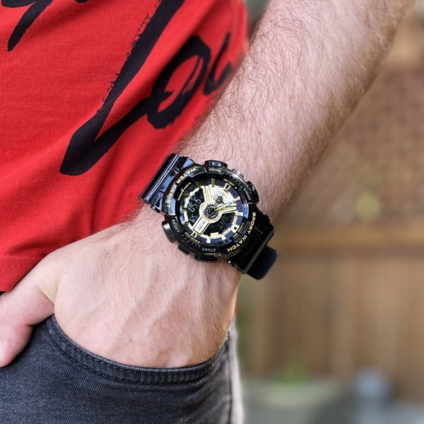 Годинник наручний Skmei 1834 Black-Gold