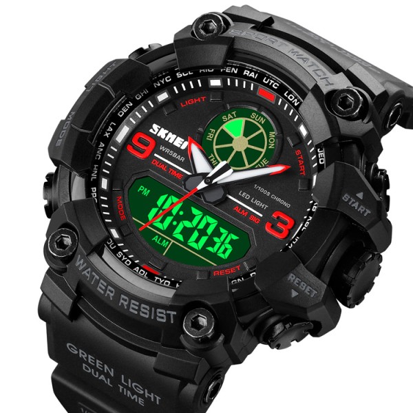 Годинник наручний Skmei 1818 Black-Red.