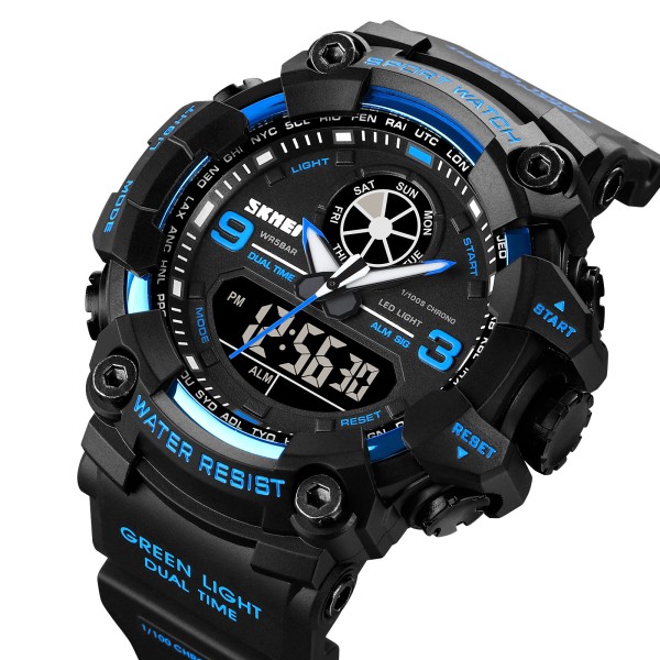 Годинник наручний Skmei 1818 Black-Blue.