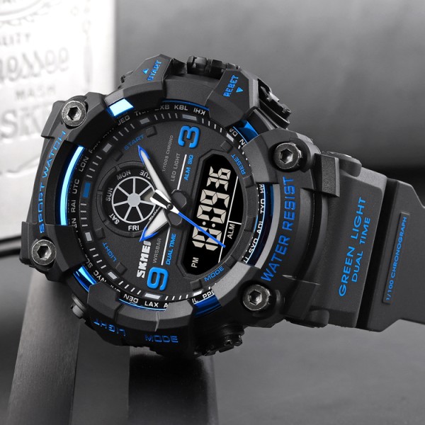 Годинник наручний Skmei 1818 Black-Blue.