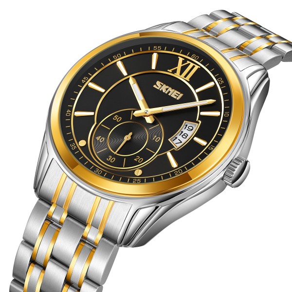 Годинник наручний Skmei 9319TGDBK Silver-Gold-Black