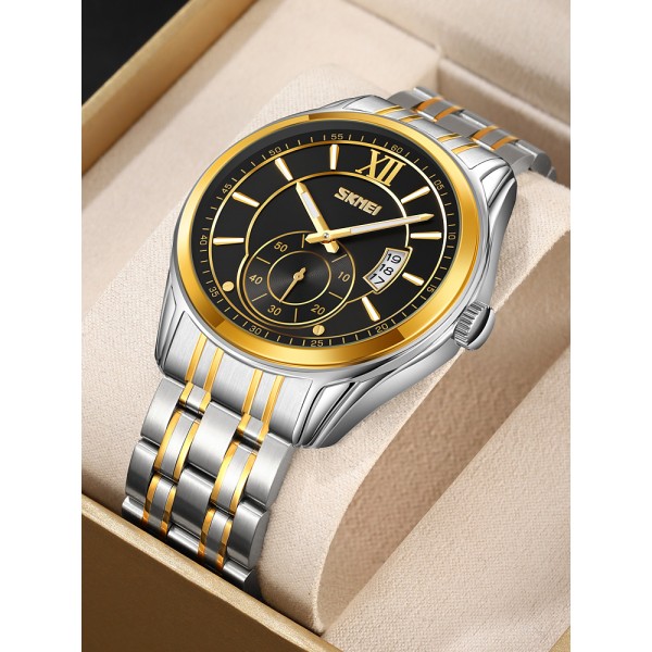 Годинник наручний Skmei 9319TGDBK Silver-Gold-Black