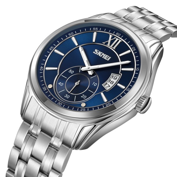 Годинник наручний Skmei 9319SIBU Silver-Blue