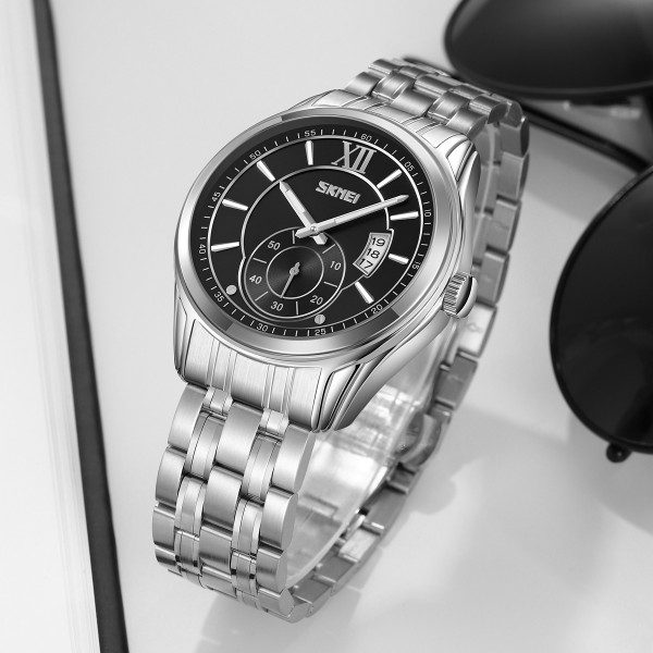 Годинник наручний Skmei 9319SIBK Silver-Black