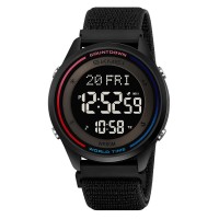Годинник наручний Skmei 2412NBK Black Nylon