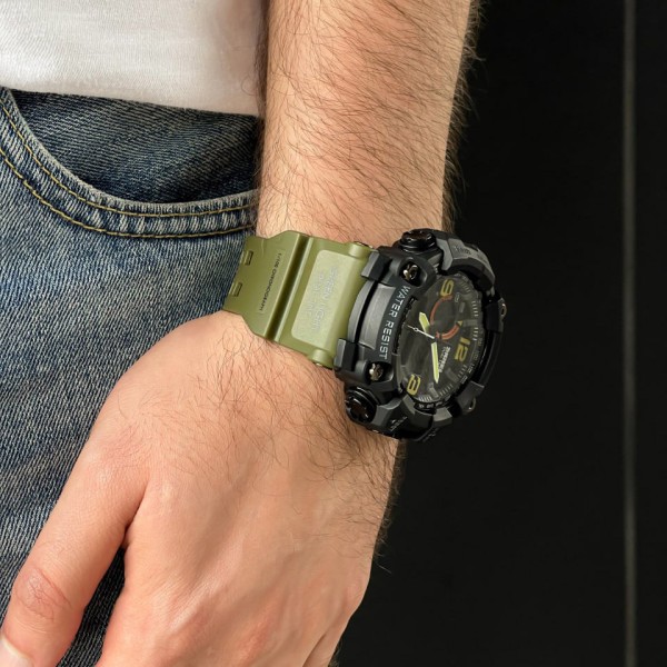Годинник наручний Skmei 1520AG Black-Military Wristband.