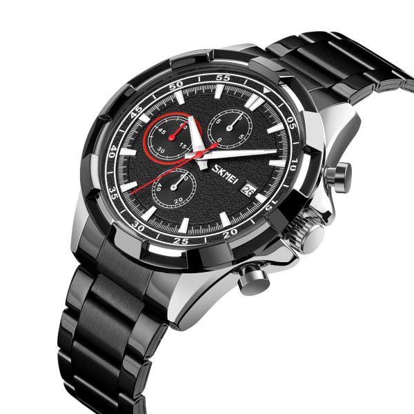 Годинник наручний Skmei 9192SIBK Silver-Black