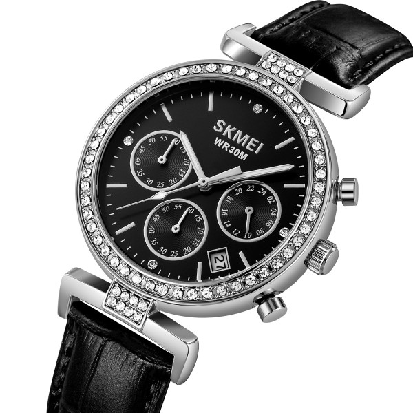 Годинник наручний Skmei 2089SIBK Silver-Black