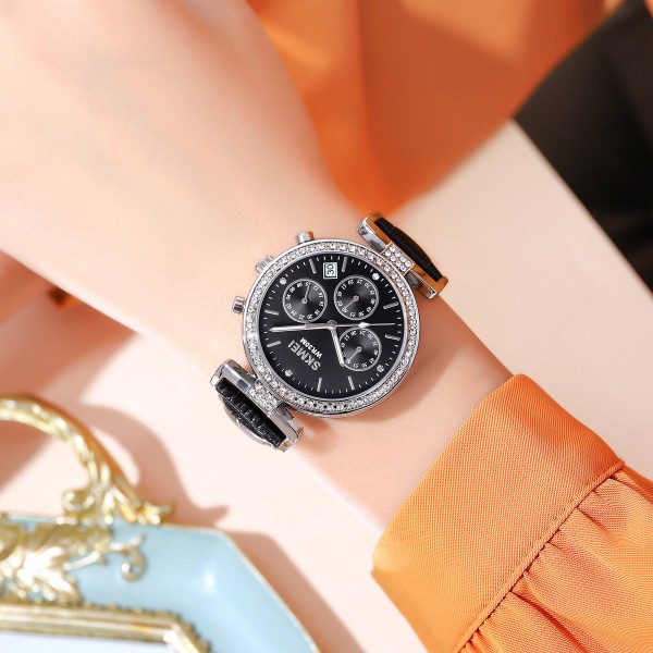 Годинник наручний Skmei 2089SIBK Silver-Black