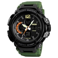 Годинник наручний Skmei 1343 Black-Militari Wristband