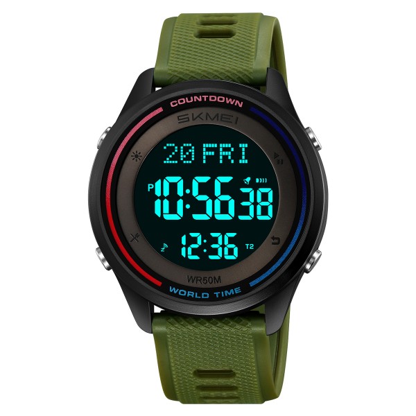Годинник наручний Skmei 2348AG Army Green