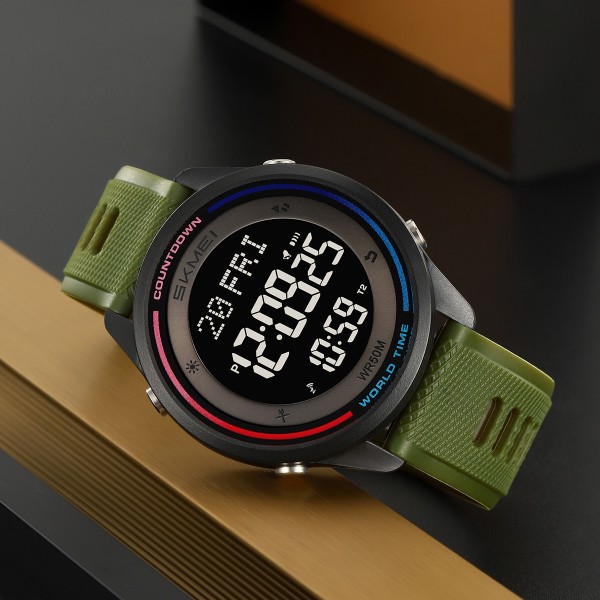 Годинник наручний Skmei 2348AG Army Green