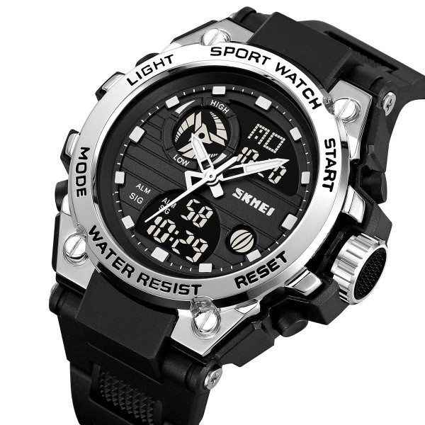 Годинник наручний Skmei 2360BKSI Black-Silver