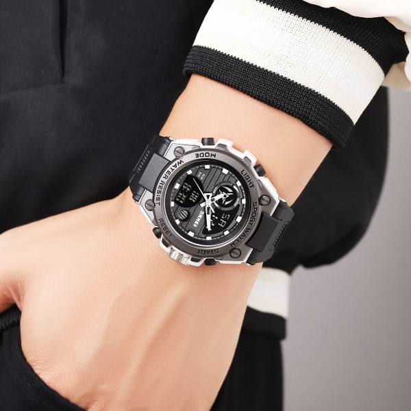 Годинник наручний Skmei 2360BKSI Black-Silver
