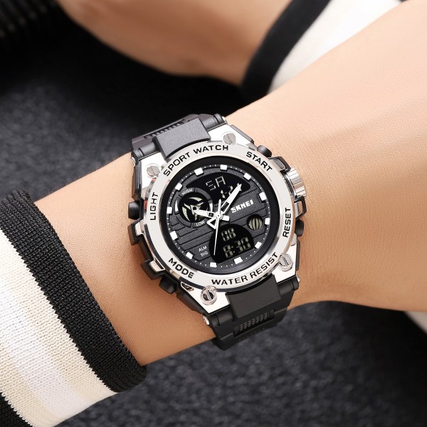 Годинник наручний Skmei 2360BKSI Black-Silver