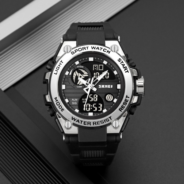Годинник наручний Skmei 2360BKSI Black-Silver