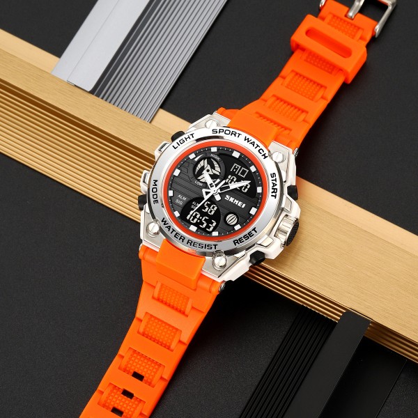 Годинник наручний Skmei 2360WTOG White-Orange