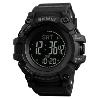 Часы наручные Skmei 1356BK Black + Compass Часы наручные Skmei 1356BK Black + Compass