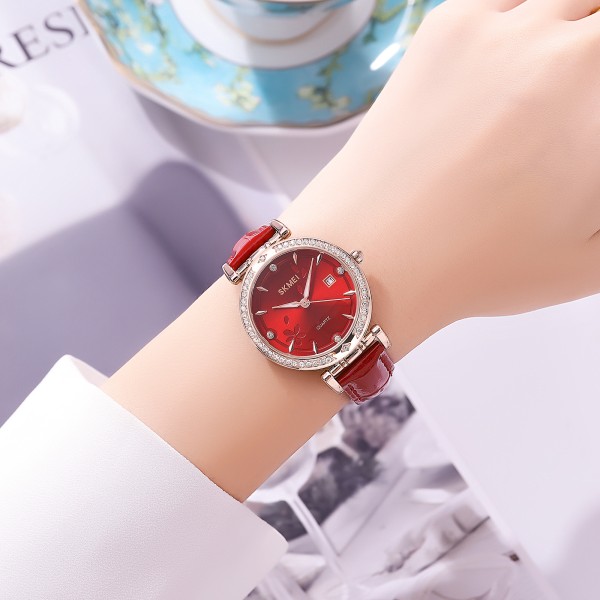 Годинник наручний Skmei 2169RGRD Rose Gold-Red