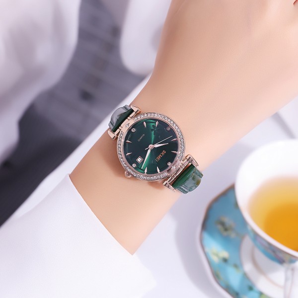 Годинник наручний Skmei 2169RGGN Rose Gold-Green