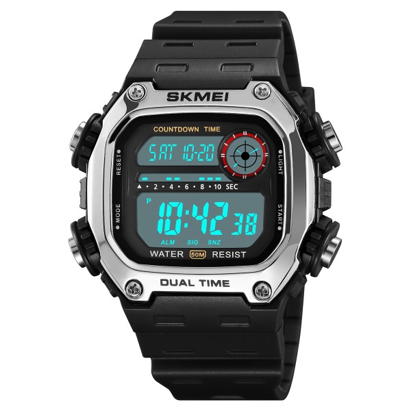 Годинник наручний Skmei 2126SIBK Silver-Black