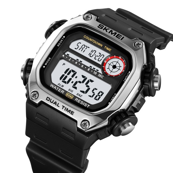 Годинник наручний Skmei 2126SIBK Silver-Black