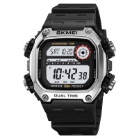 Годинник наручний Skmei 2126SIBK Silver-Black