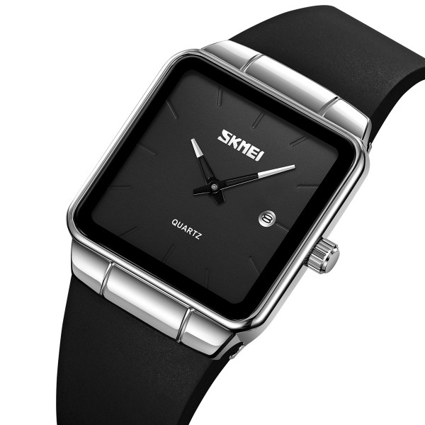 Годинник наручний Skmei 2173SIBK Silver-Black